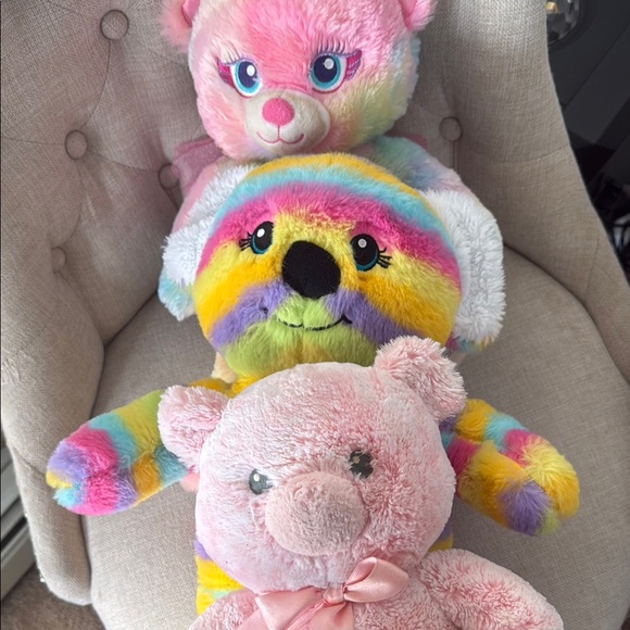 🆕 Rainbow Plush Teddy Bear - bundle of 3 - NEW - Picture 8 of 8